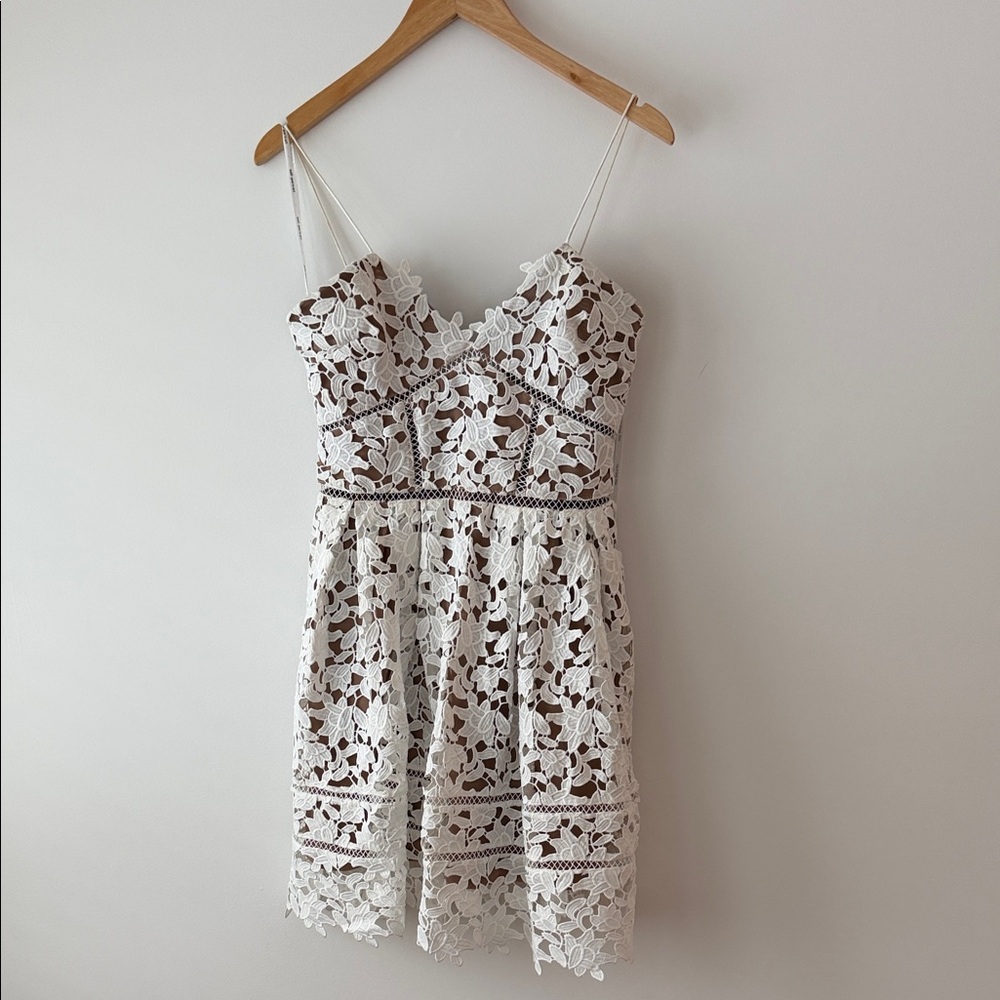 Self Portrait White Lace Dress
